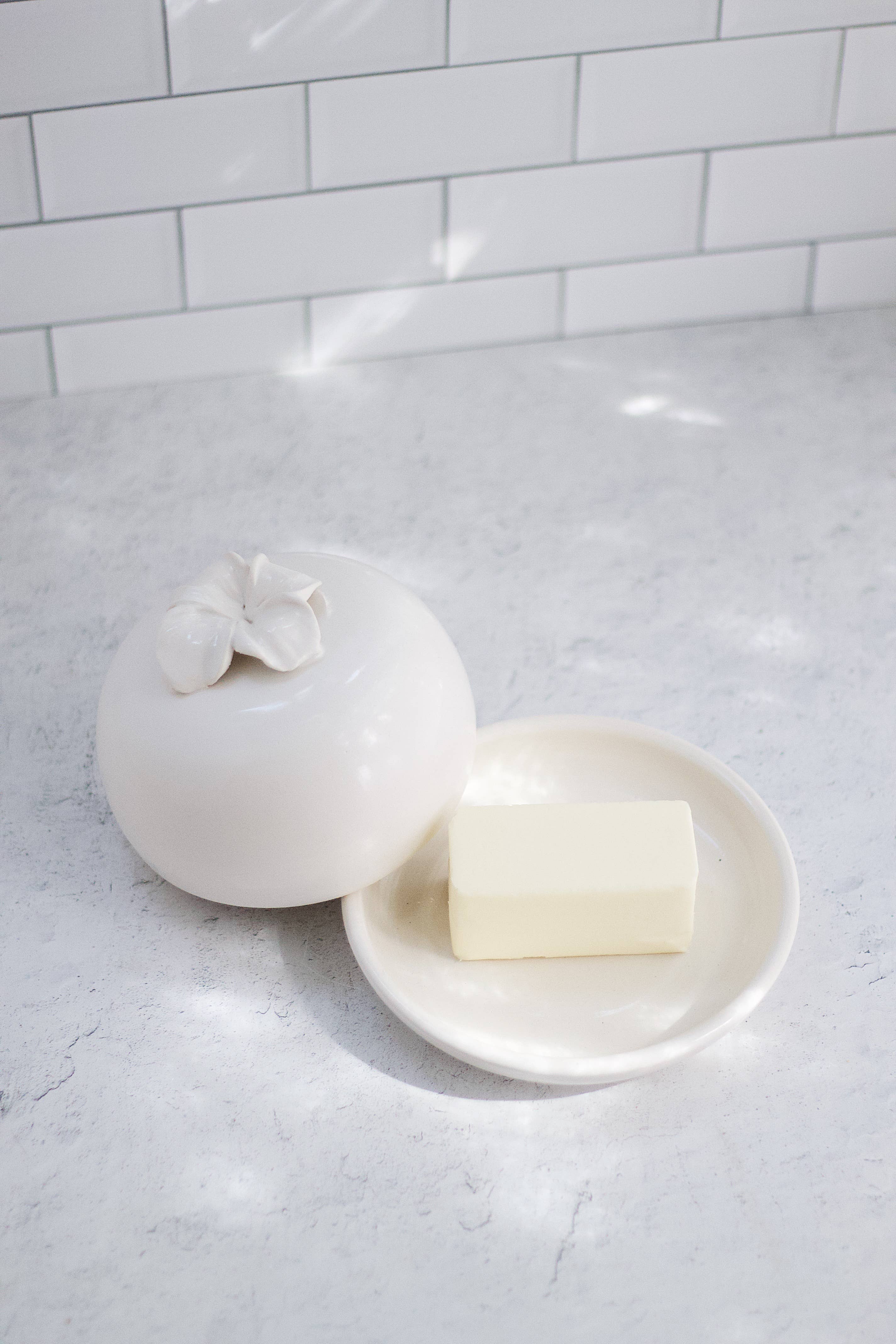 Erica Moore Pottery - Wholesale Butter Dish - Blossom Butter Dish5