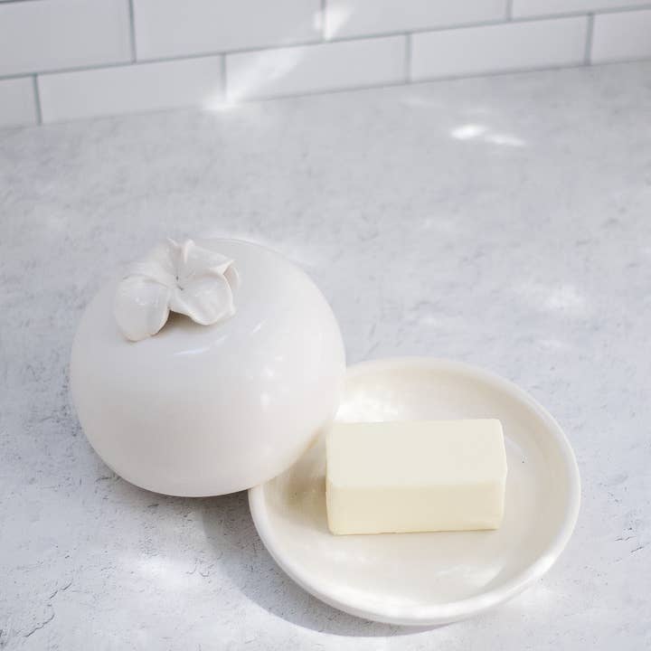Erica Moore Pottery - Wholesale Butter Dish - Blossom Butter Dish5
