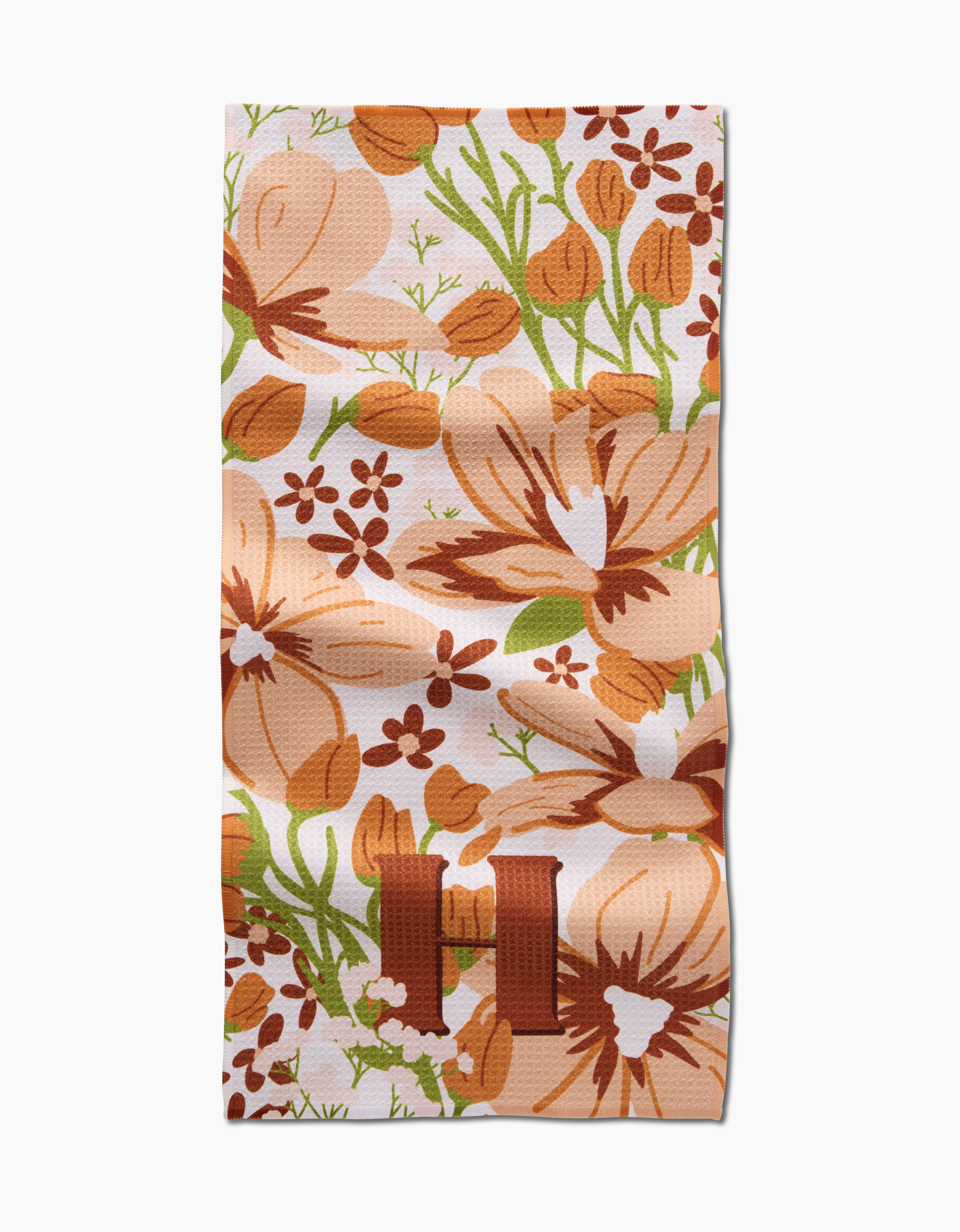 Geometry - Wholesale Tea Towel - Geometry Monogram Floral Bar Towel11