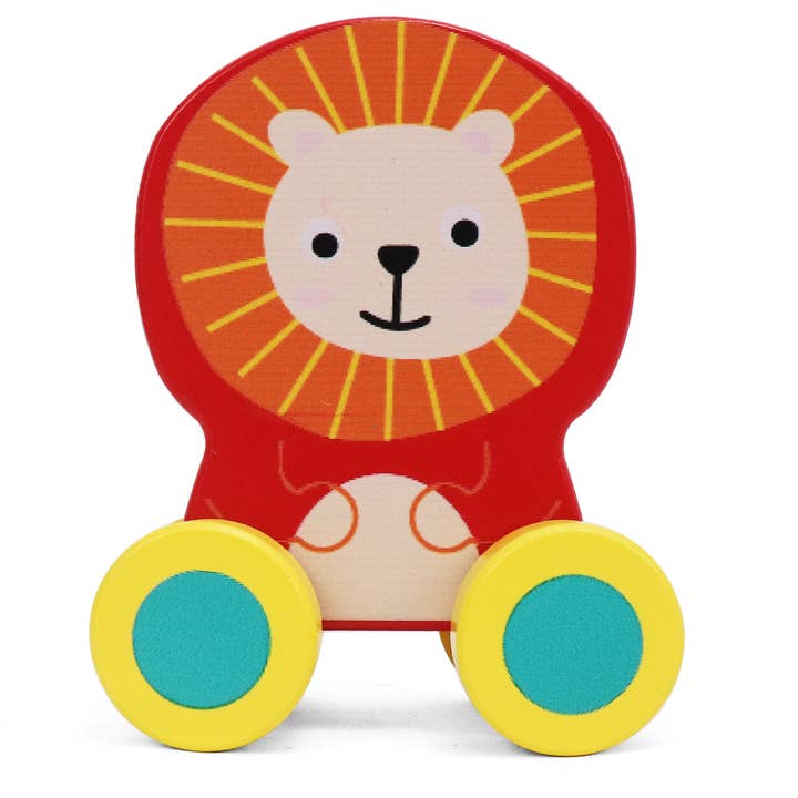 Leo & Friends Wooden Little Leo Lion Vehicle Toy for wholesale by Leo & Friends