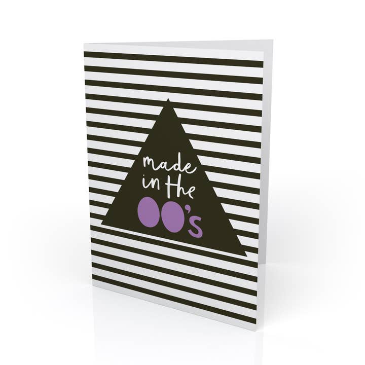 'Made In The 00s' Birthday Card for wholesale by PaperPaper Ltd