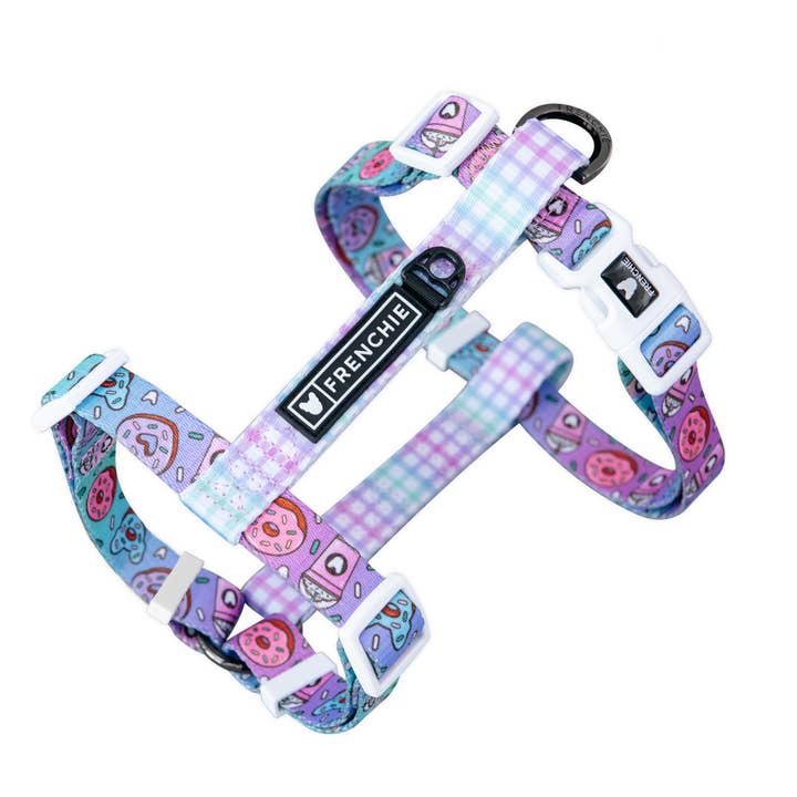 Frenchie Strap Harness - Sprinkled Donut for wholesale by Frenchie