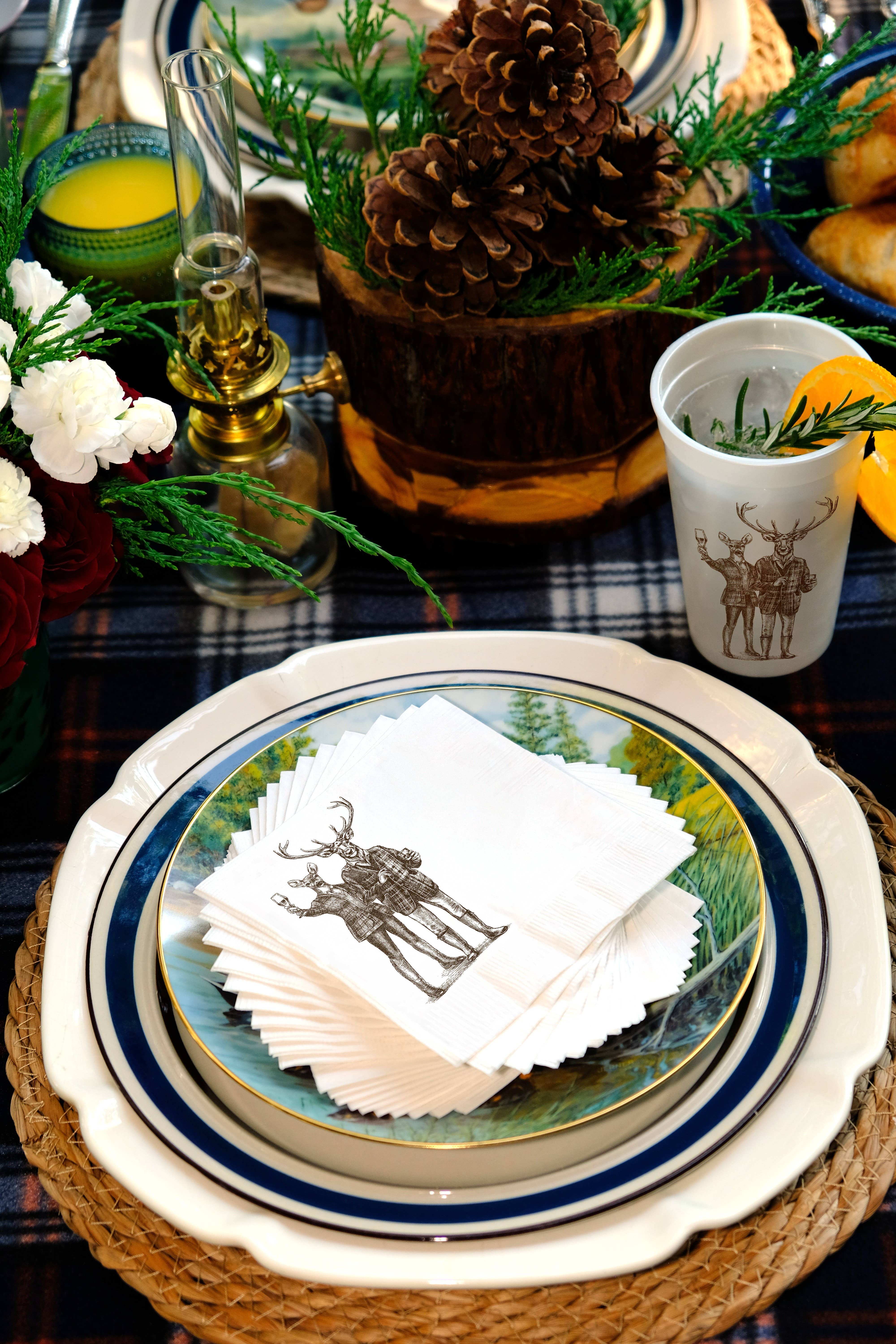 Alexa Pulitzer - Wholesale Disposable Cup - Reindeer Romp 16oz Pearlized Cups2