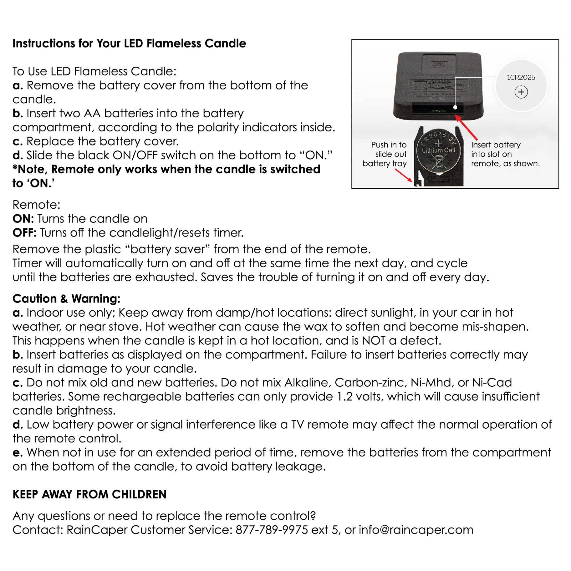 RainCaper - Wholesale Flameless Candle - Tiffany Magnolia 6" LED Candle – Battery Operated, Flickering6