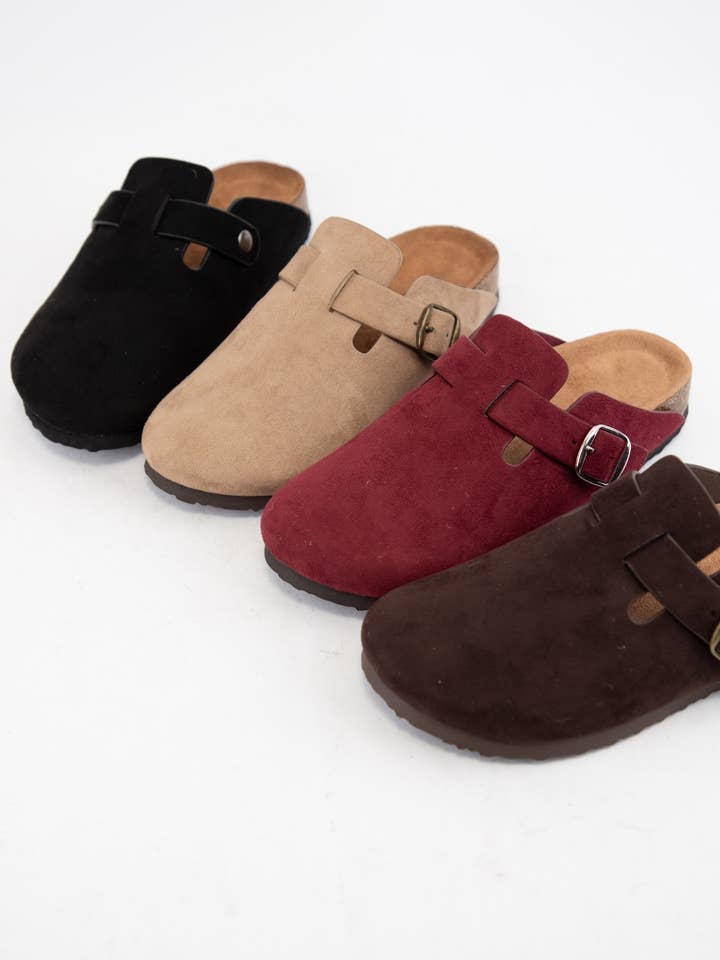 REGIS ROUND TOE CLOG SANDALS WITH BUCKLE DETAIL for wholesale by CCOCCI