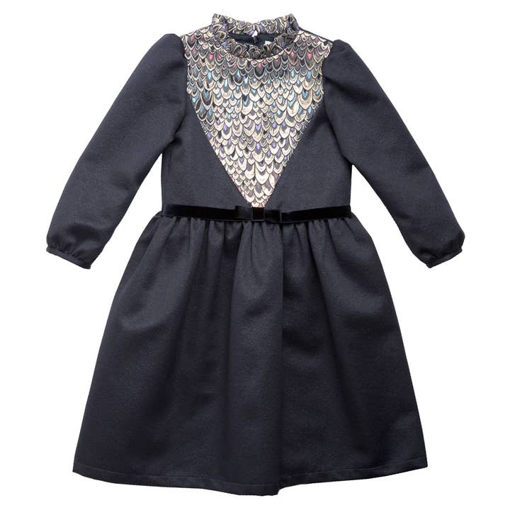 Jacquard Combo Junior Dress for wholesale by SUOAK