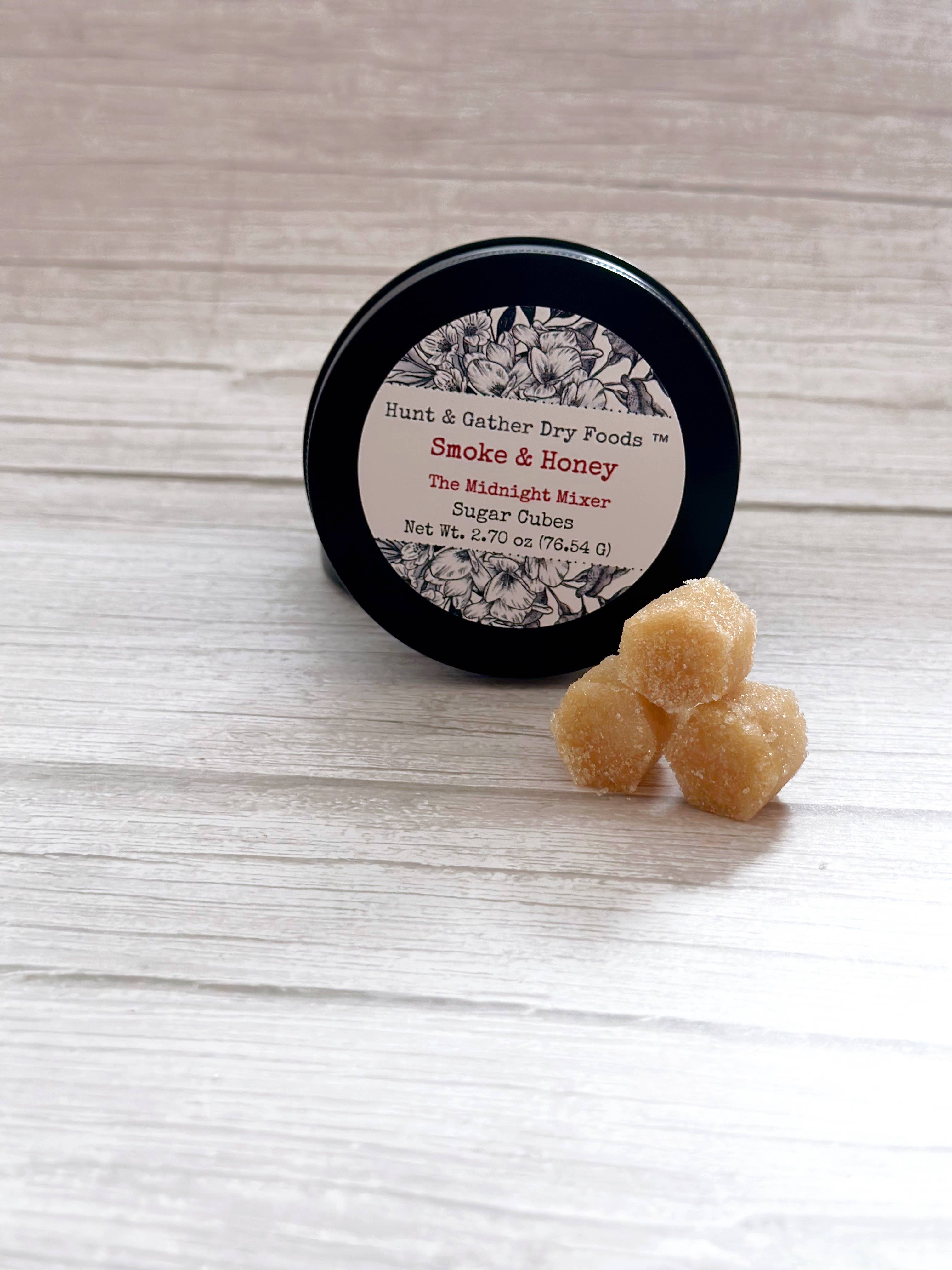 Hunt and Gather Dry Foods - Vente Sucre - The Midnight Mixer Smoke & Honey Sugar Cube3
