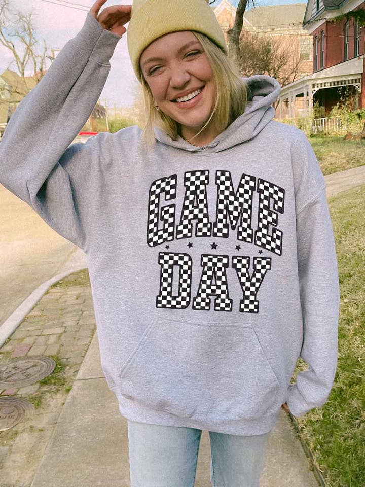 Dameblød grafisk hættetrøje, kampdag for engroshandel hos Khristee