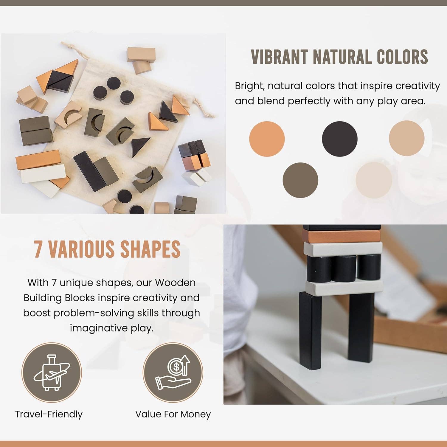 Laurel Tree and Me – wholesale Blocks – Kids & baby – Educational Wooden Stacking Blocks for Toddlers3