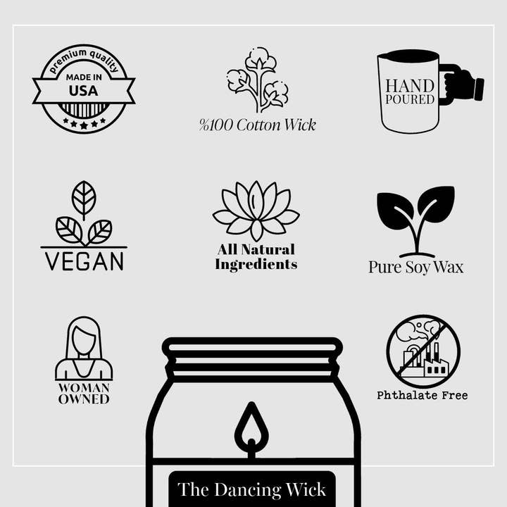 THE DANCING WICK CANDLES - Wholesale Jar/Filled Candle - No Words Just Hugs Candle / Warm Wish Scent / Sympathy Gift
