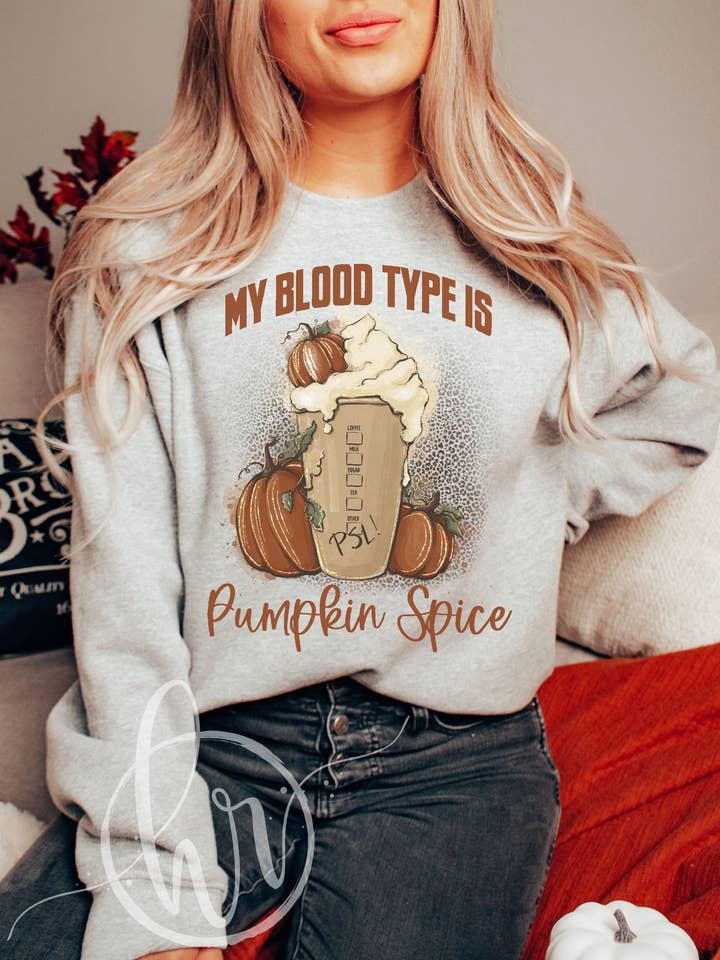 My Blood Type Is Pumpkin Spice for wholesale by Hectic Rebellion