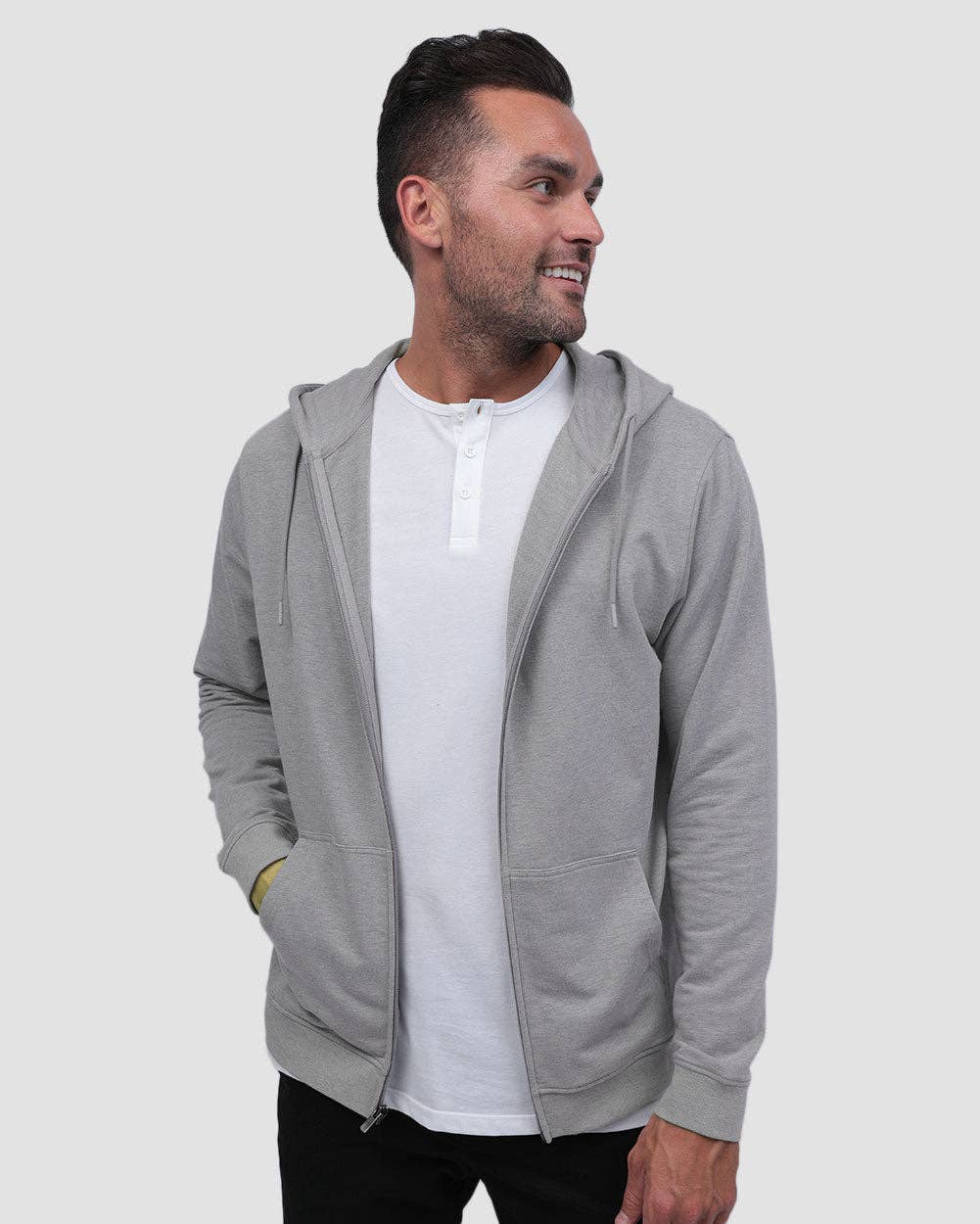 INTO THE AM - Wholesale Hoodie - Men's - Men's Zip-Up Hoodie Sweatshirt (Plain)10