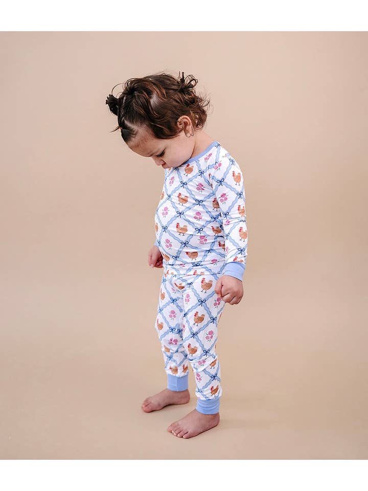 Lucky Panda Kids - Wholesale Top & Pant Set - Kids - Bamboo Two Piece Set | Chickens & Flowers4