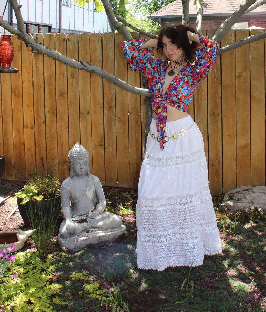 PuzzleStack – wholesale Skirt – Women’s – White Cottage Core Eyelet Lace Cotton Skirt6