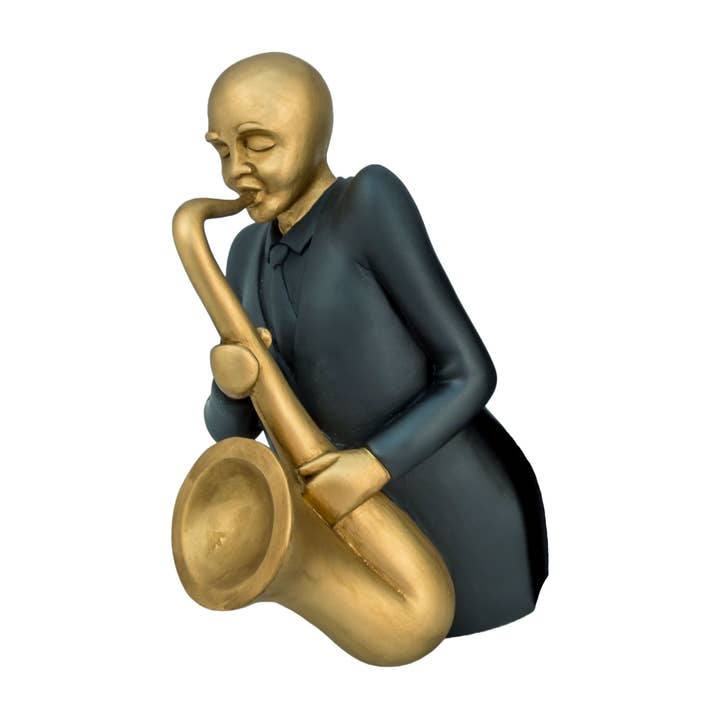 17550: Jazz3: Sax in Gold for wholesale by Positive Image Gifts