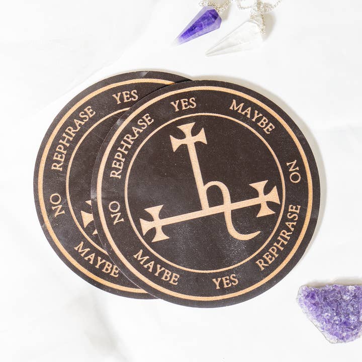 Soothing Crystals - Wholesale Meditation Supplies - 6" Lilith Sigil Altar | Pendulum Board |Feminine Sigil Board5