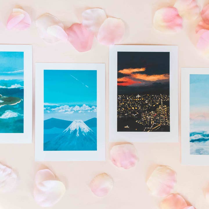 Plane Views 5 x 7 Prints for wholesale by JYK Doodles