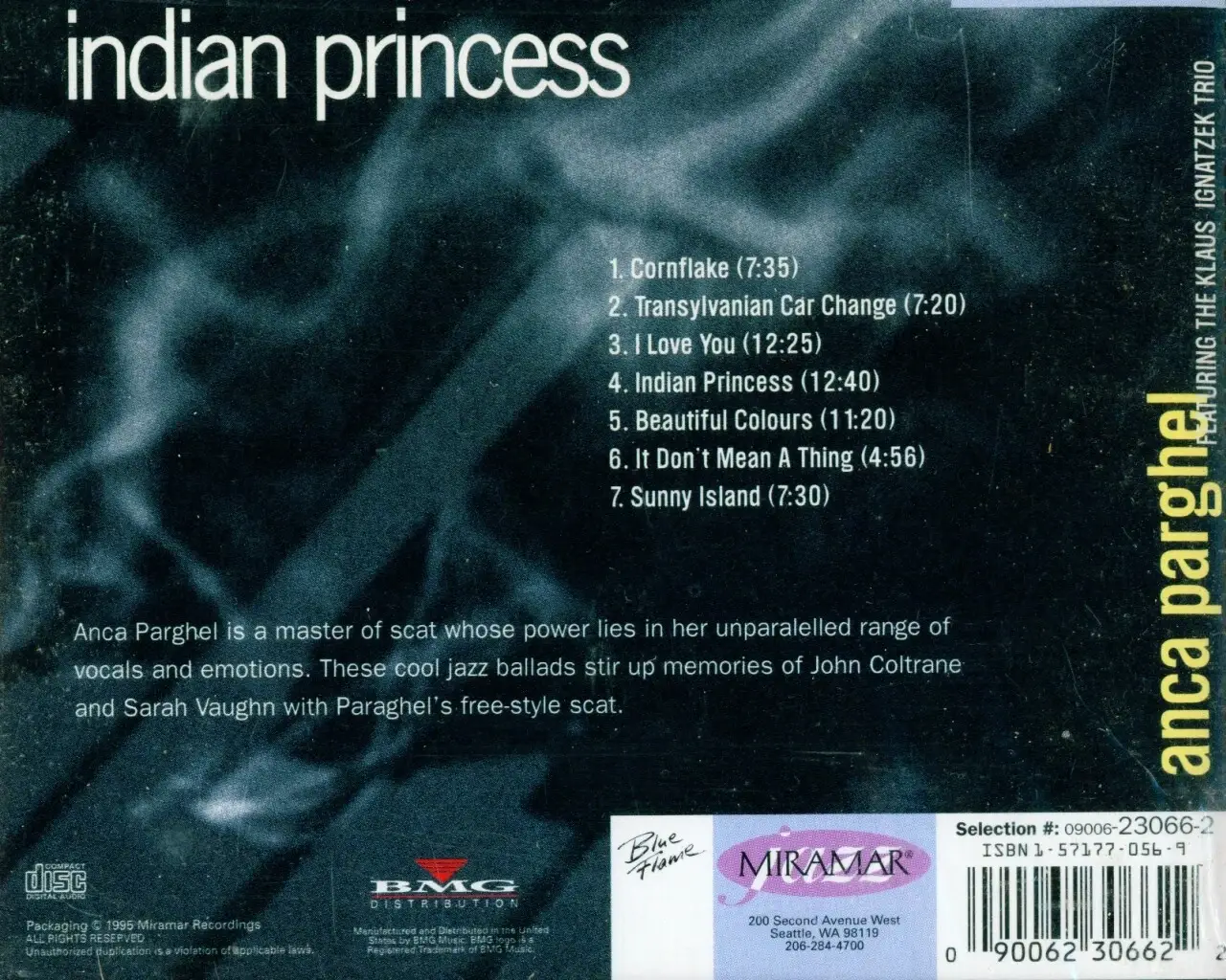 Real Retro - Vente CD/vinyle - Princesse indienne ANCA PARGHEL CD scellé Musique1