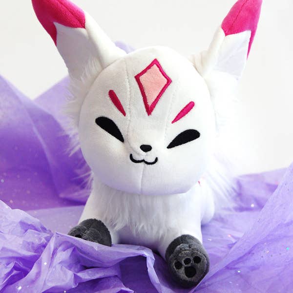 Floral Frolic - Wholesale Stuffed/Plush Toy - Kids & Baby - Sakura Queenie Fox Plush (PINK ear tips)