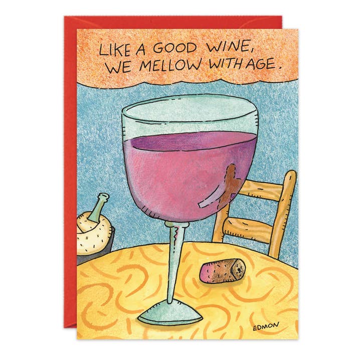 Oatmeal Studios - Wholesale Birthday Card - Mellow With Age Birthday Card - 4820