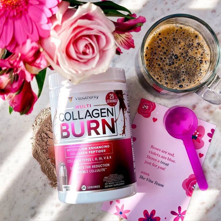 Vitauthority - Wholesale Oral Supplement/Vitamin - Multi-Collagen Burn Powder: Chocolate Swirl, Skin Firmness3