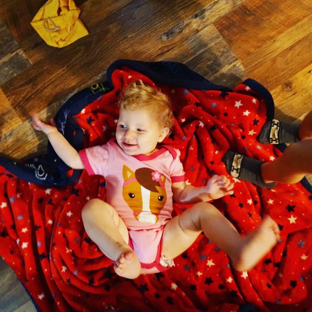 Doodle Pants – wholesale Bodysuit (non-footed) – Baby – Pink Horse Baby Western Bodysuit1