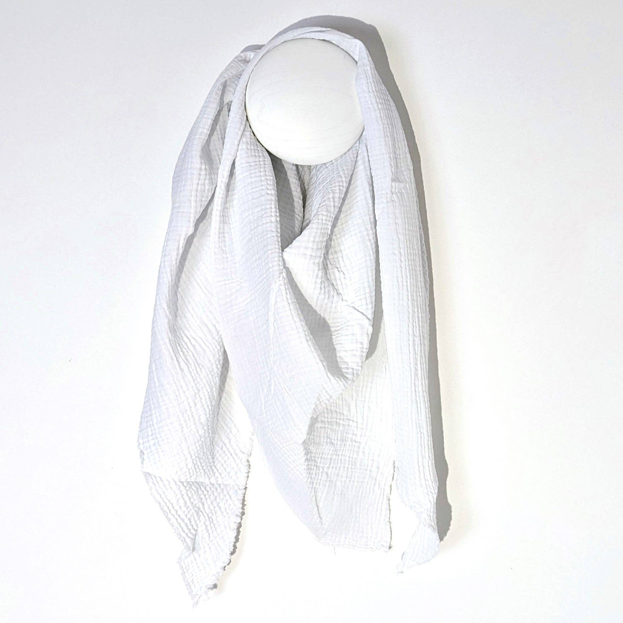 Tempest Designs – wholesale Scarf – Women's – Italian cotton raw edge plain scarf12