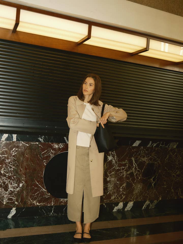 MOD REF - Wholesale Trench Coat - Women's - The Serena Coat | Pointed Collar Trench Coat2