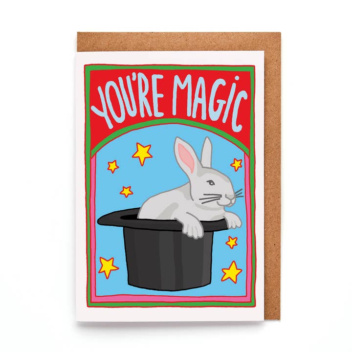 Du bist Magic! | Dankeskarte | Liebeskarte | Mini-Karte für den Großhandel von You've Got Pen On Your Face