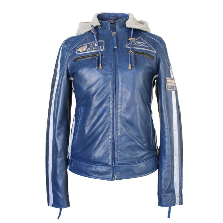 Zerimar 1942 - Venta al por mayor Chaqueta de cuero - Mujer - Chaqueta de moto para mujer Soft Leather Jacket -Zerimar