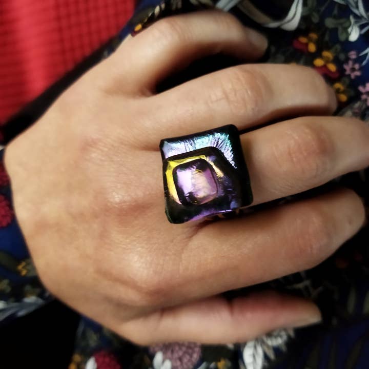 Perla A3R ring - nat ved daggry for engroshandel hos Rachel Ortiz