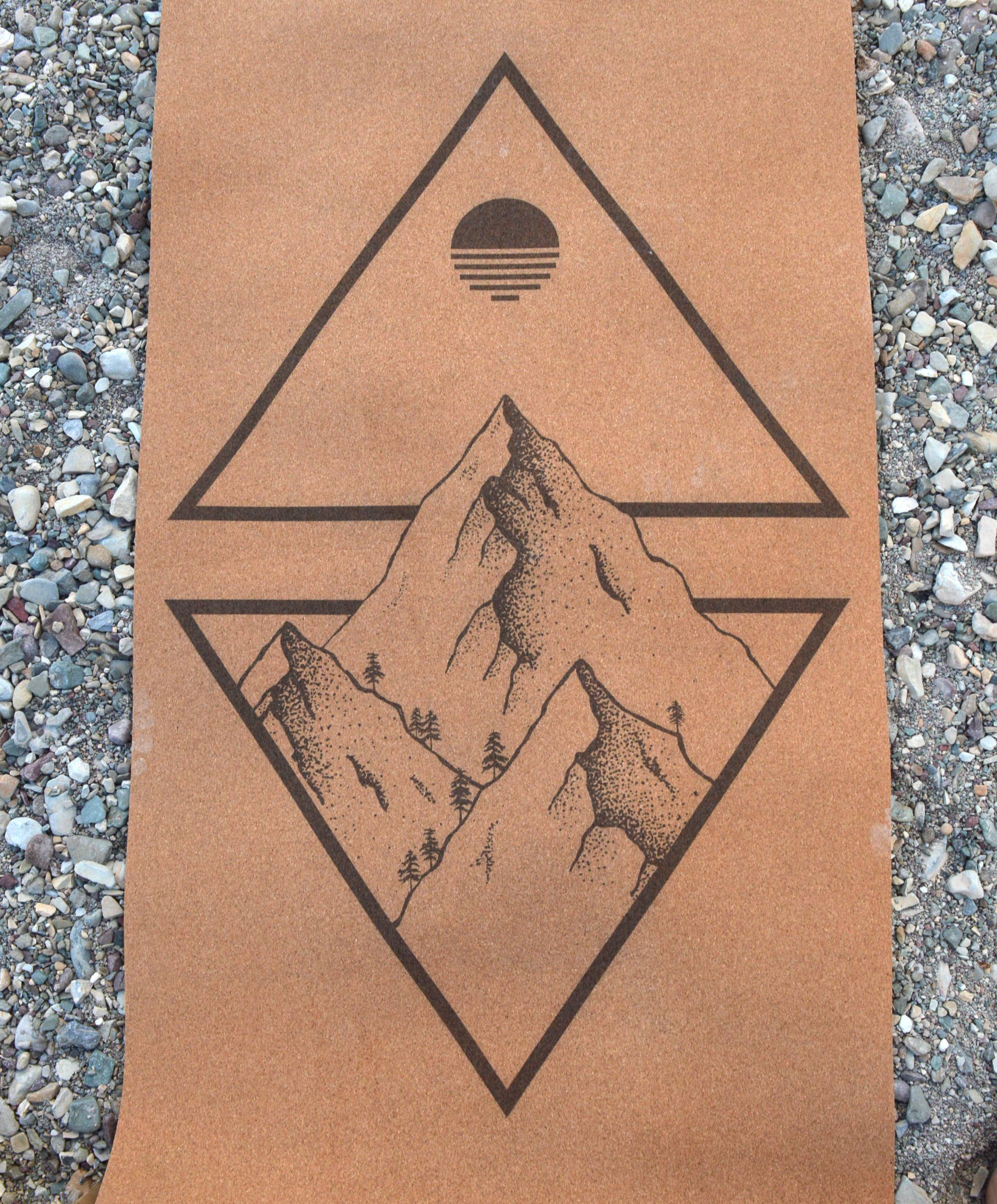 genYOUine - Wholesale Yoga Mat - Cork Yoga Mat - Mountains1