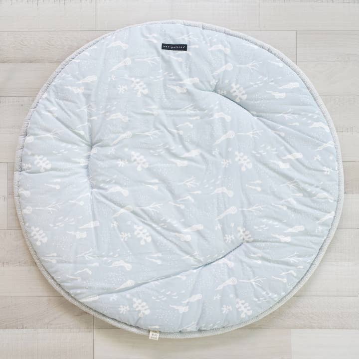 Wee Gallery - Venta al por mayor Alfombrilla para jugar - Niños y bebés - Alfombra de Juego Oceánica - Alfombra de Suelo Acolchada para el Tiempo Boca Abajo del Bebé3