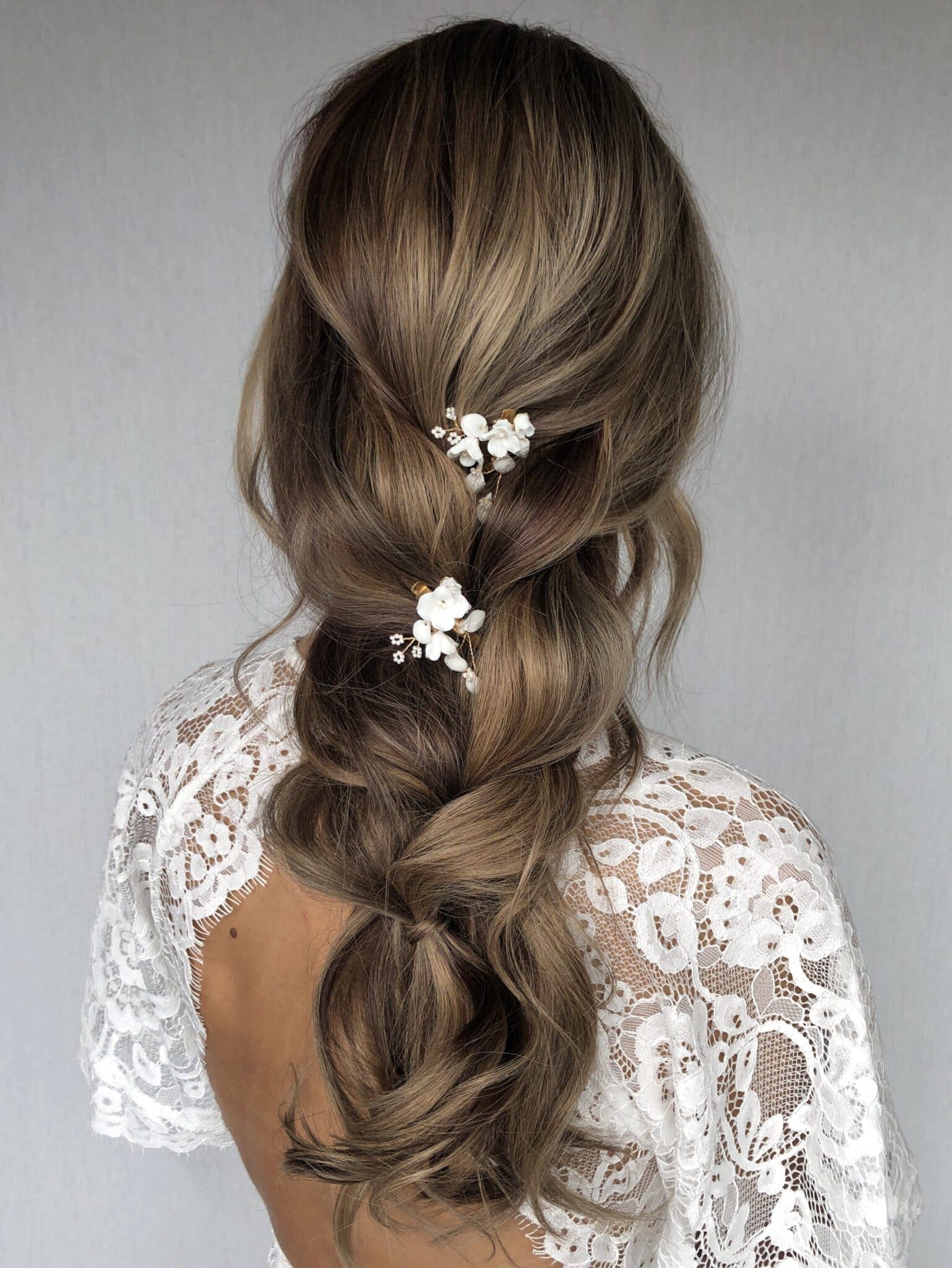 SallyJaneBridal - Wholesale Hair Clip - Women's - Vanessa Hairclips Gold - bridal hair jewelry - set of 22