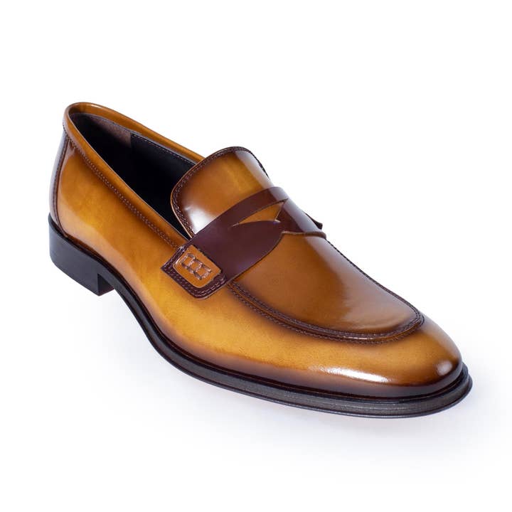 VellaPais - Wholesale Loafers - Heren - VellaPais Penny Loafer Kameel2