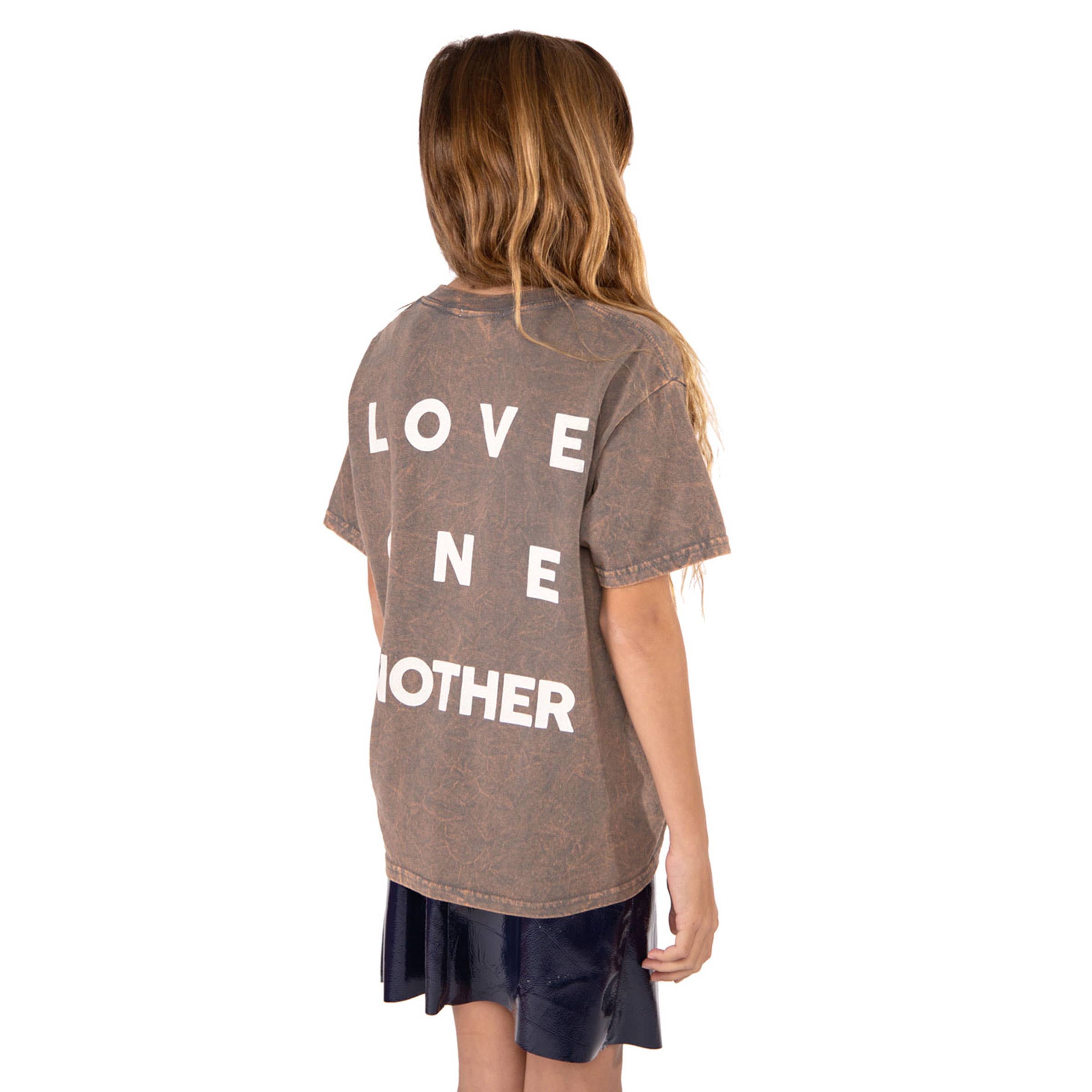 Port 213 - Wholesale Screen Printed T-Shirt - Kids - Kid's Vintage Charcoal Grey Love T-Shirt-Girls,Boys1