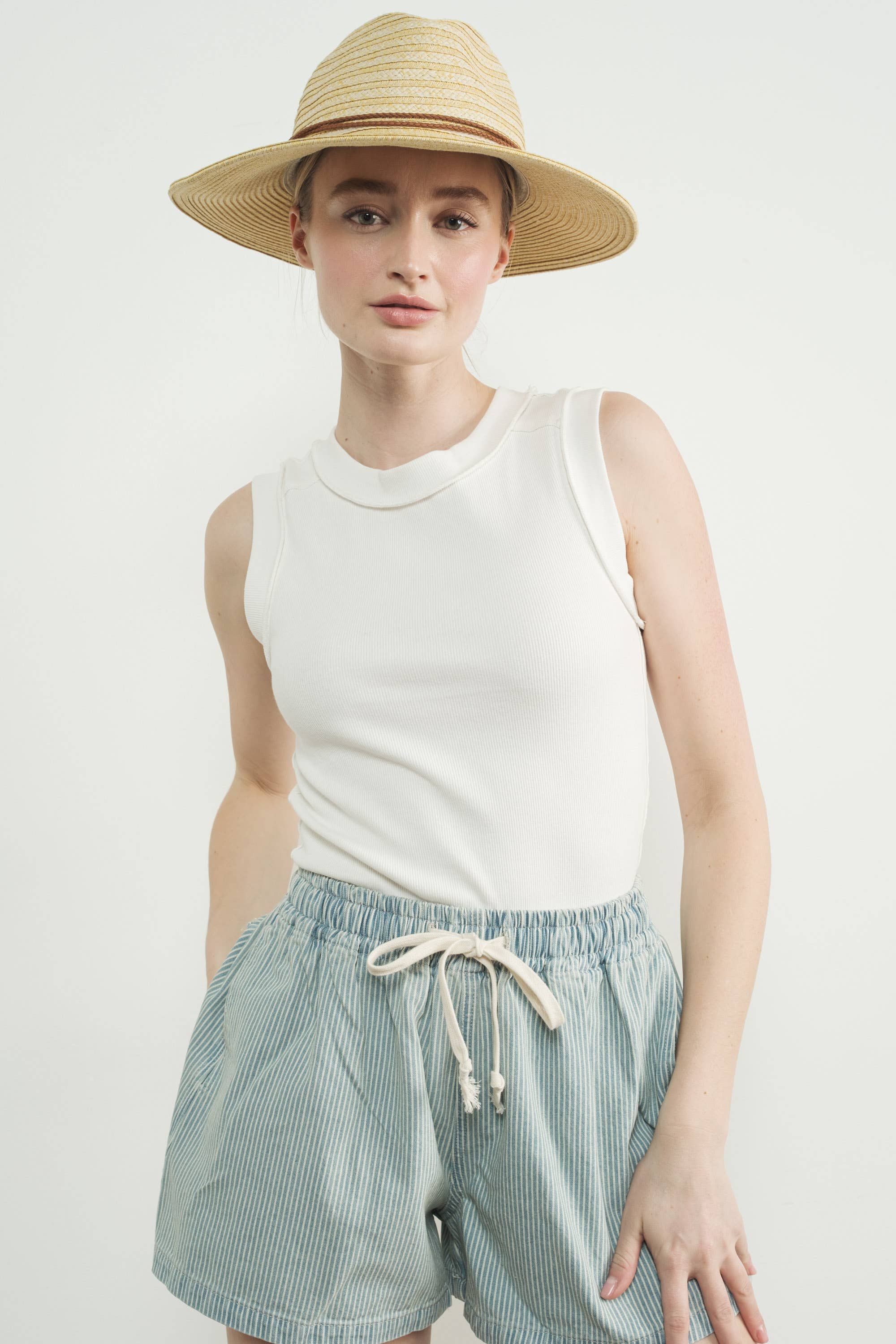 Aaron & Amber - Wholesale Knee Sleeve - MAT3232 RIBBED JERSEY INSIDE OUT TANK12