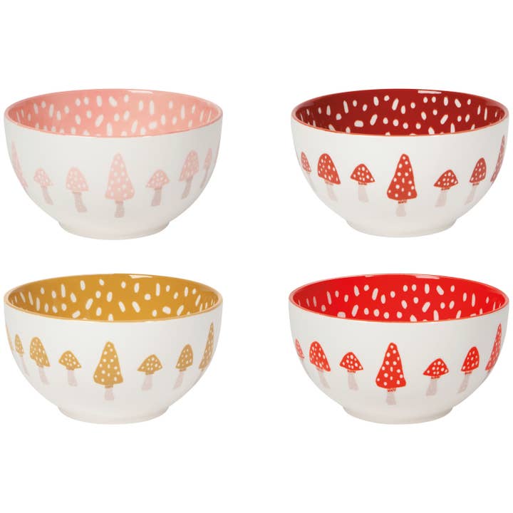 Toadstool Bowls Set of 4 for wholesale by Danica Brands