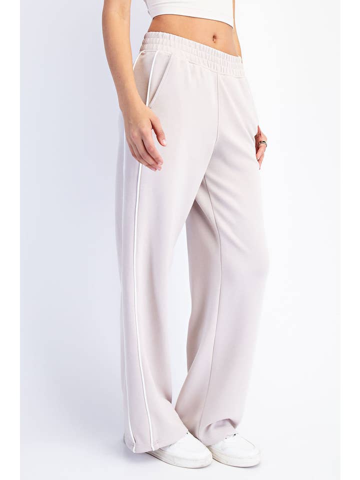 Rae Mode - Wholesale Athletic Pants - Women's - MODAL SCUBA TWO STRIPE PIPING STRAIGHT PANT15