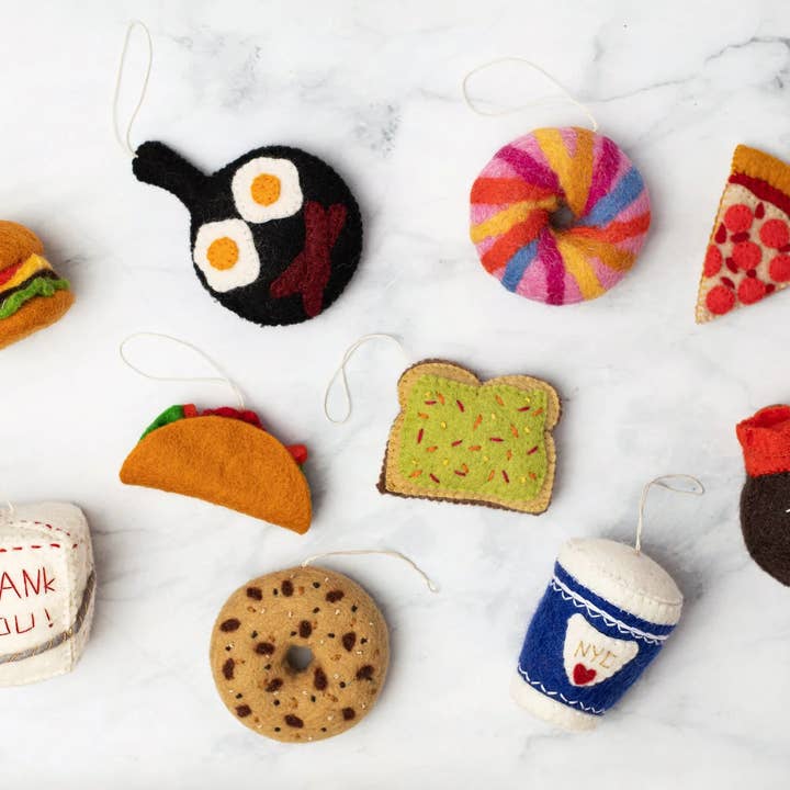 Global Goods Partners - Wholesale Ornament - Felt Burger Ornament5