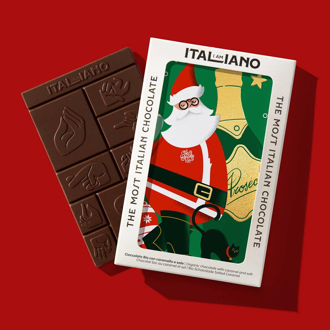 I AM ITALIANO – wholesale Chokladkaka – Prosecco - Ekologisk Choklad Med Karamell Och Salt1