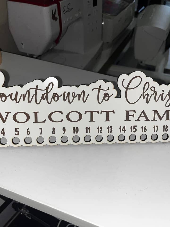 Candy Cane Christmas Countdown~Personalized for wholesale by P7 Creations