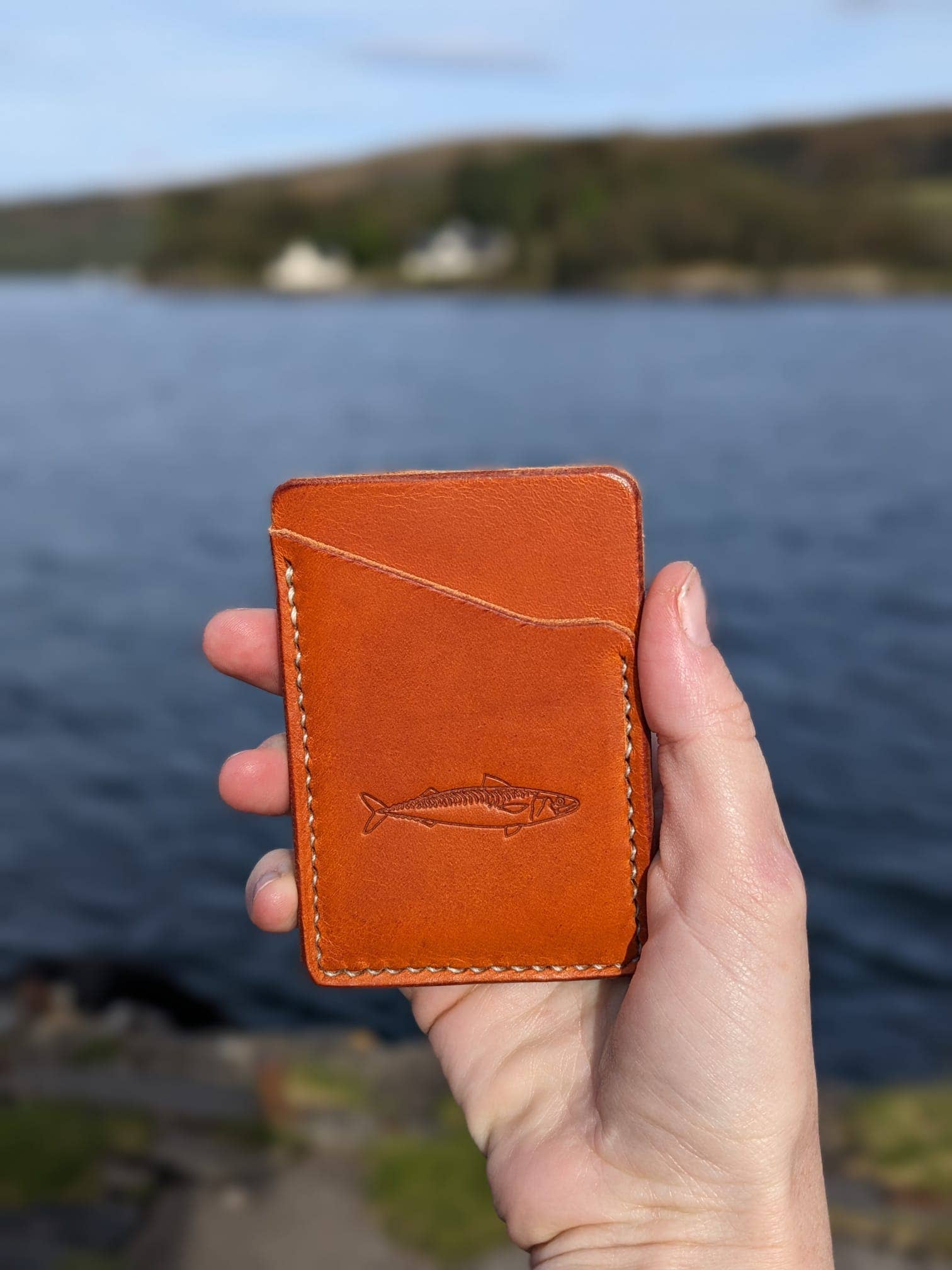 J Boult Designs – wholesale Wallet - Men’s – Sea fishing mackerel leather card wallet10