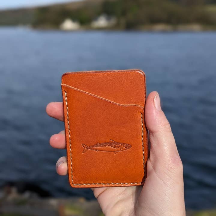 J Boult Designs – wholesale Wallet - Men’s – Sea fishing mackerel leather card wallet10