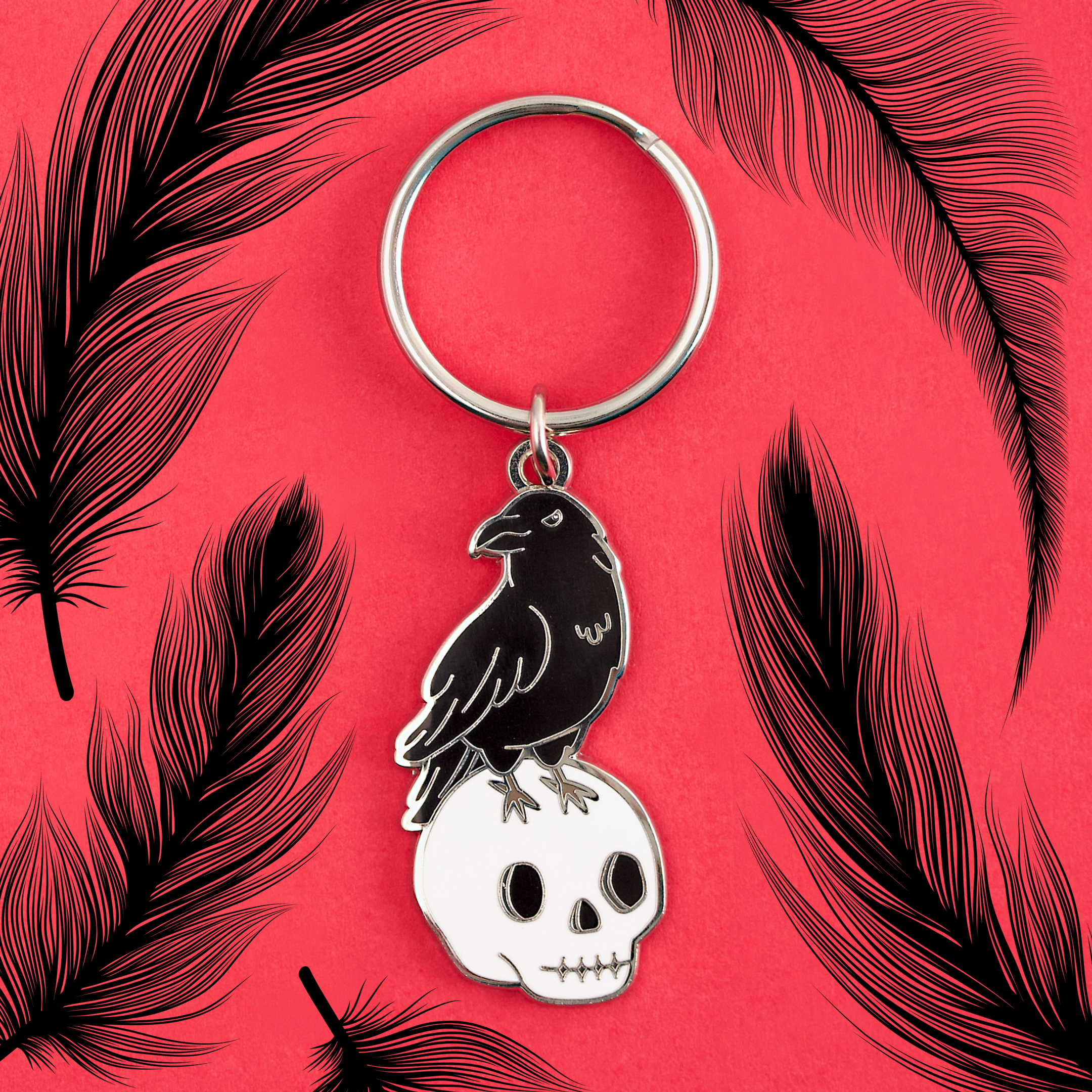 LuxCups Creative - Wholesale Keychain - Unisex - The Raven Keychain7