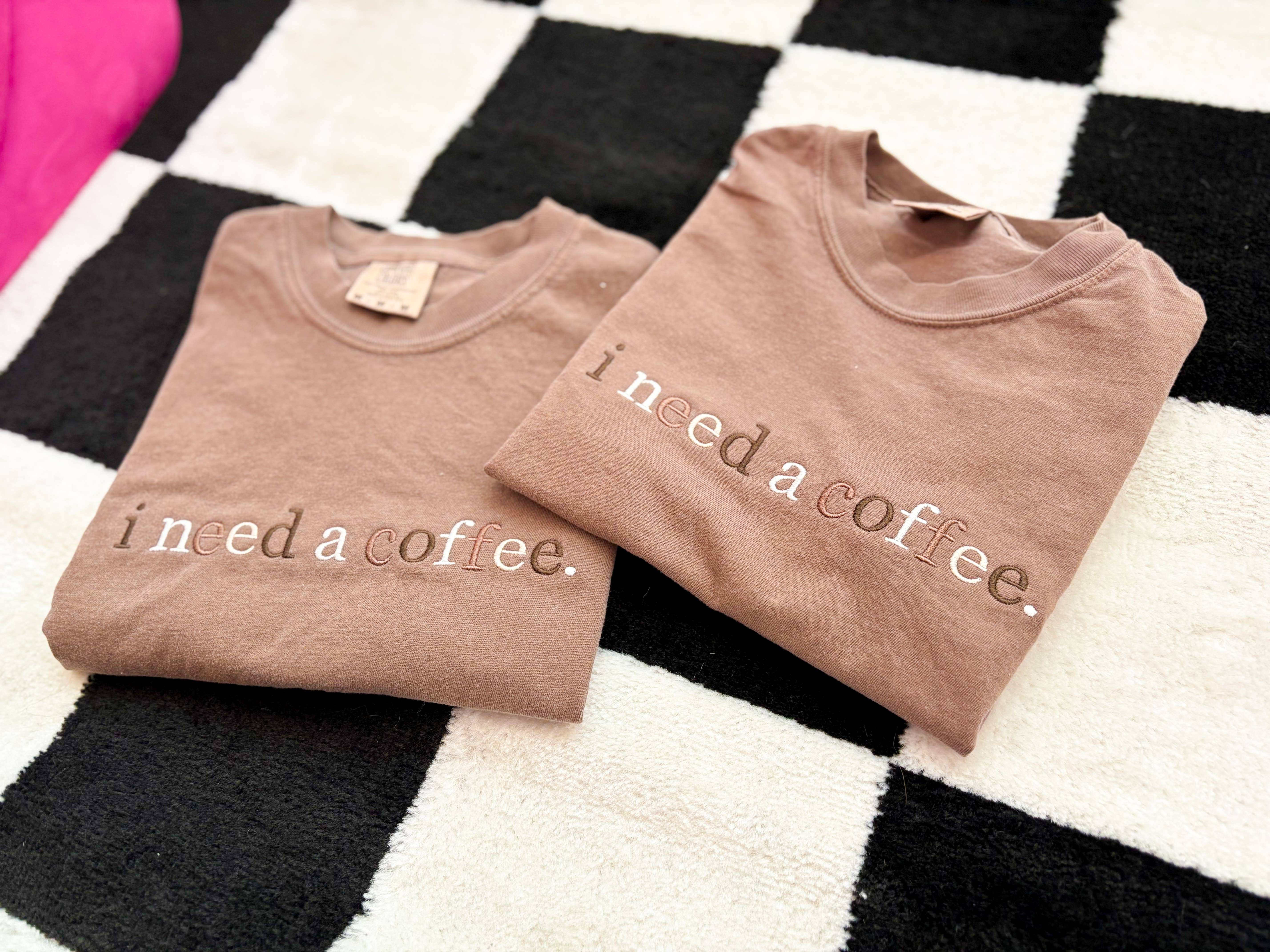 Espresso i need a coffee Embroidered Tee | Trendy tee, summer tshirt for wholesale on Faire2