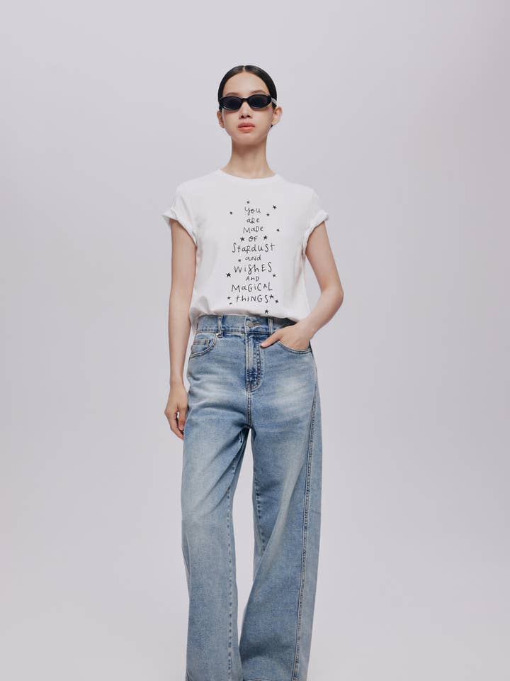 Cool Split Denim Banana Pants for wholesale by Urlazh