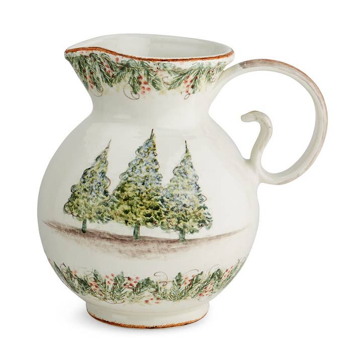 Großer Krug Natale - Weihnachten für den Großhandel von Arte Italica & Crown Linen Designs