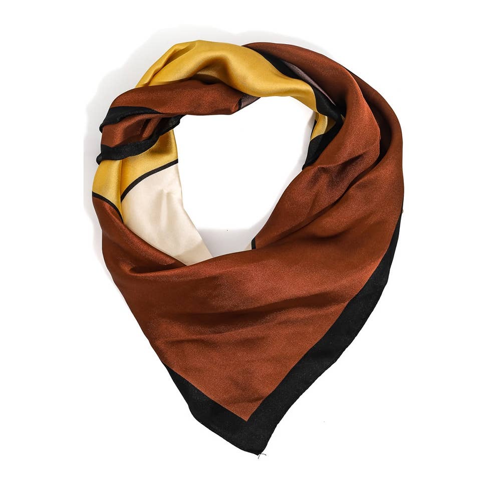 Collections by Fame Accessories - Wholesale Scarf - Women's - Lightweight Multi Color Square Bandana Scarf1