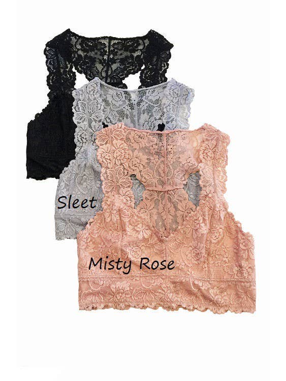 Vanilla Monkey - Wholesale Bralette - Women's - Lace Racerback Bralette7